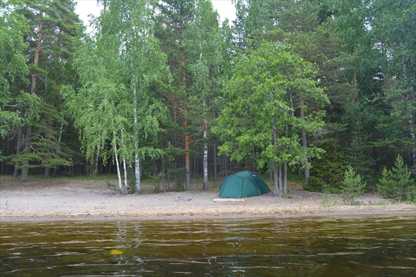 Остров Kelvenne - первая стоянка